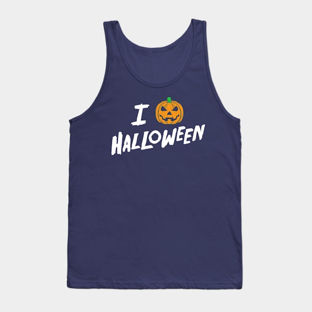 Halloween Lover Jack O' Lantern Tank Top by machmigo